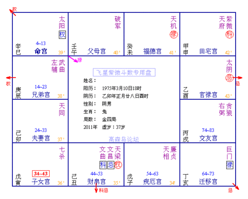 转载紫微斗数通灵之飞化