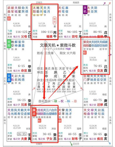 紫微斗数命盘情感案例分析-三生缘