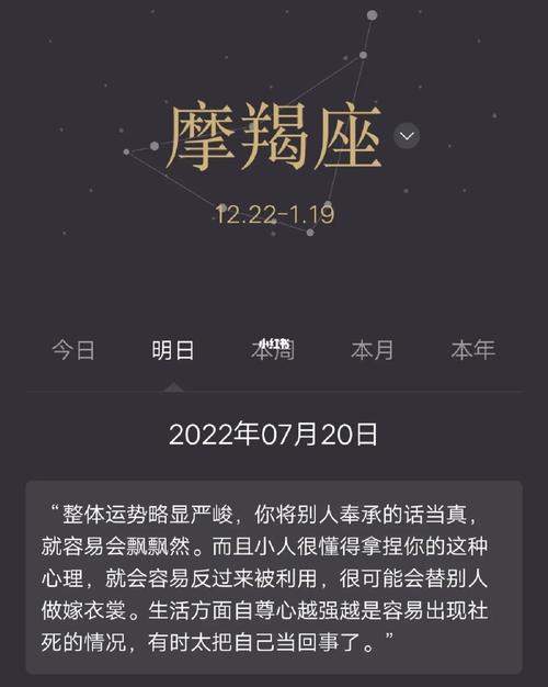 摩羯座7月20日运势73