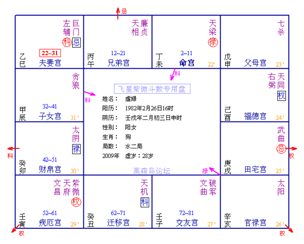 飞星紫微斗数笔记--第四课