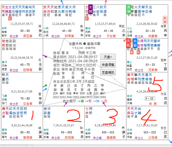 紫微斗数紫占起盘说明