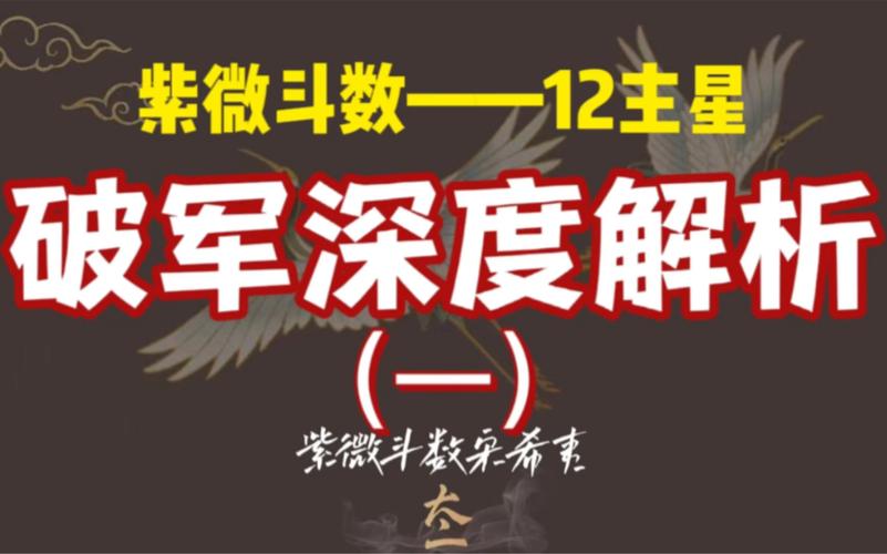 紫微斗数——12主星 破军深度解析(一)