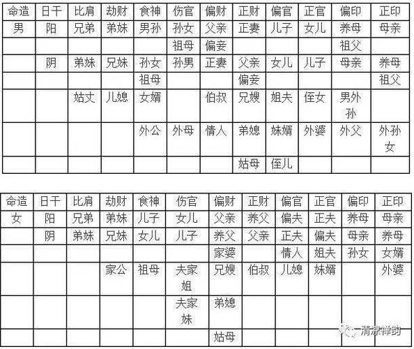 紫微斗数六亲宫位表_紫微七杀在子女宫对宫天府_十神六亲表