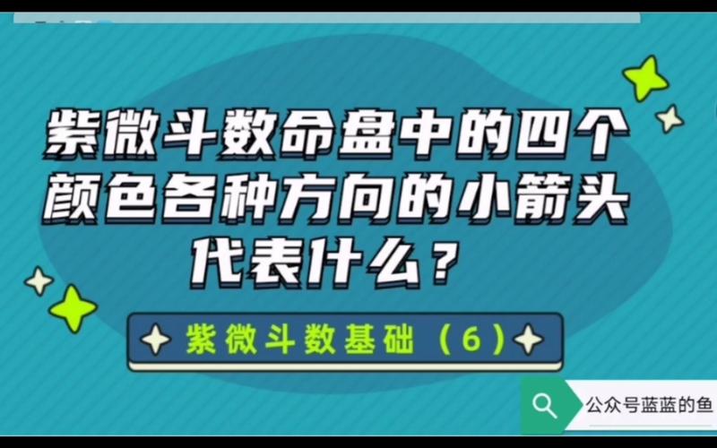 紫微斗数命盘中四个颜色的小箭头基础入门