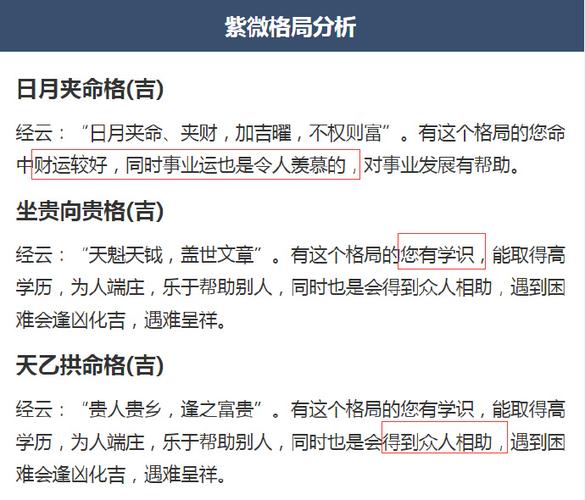 可以说面面俱到,人生各个面都有考虑进去:命宫,父母宫,夫妻宫,事业宫