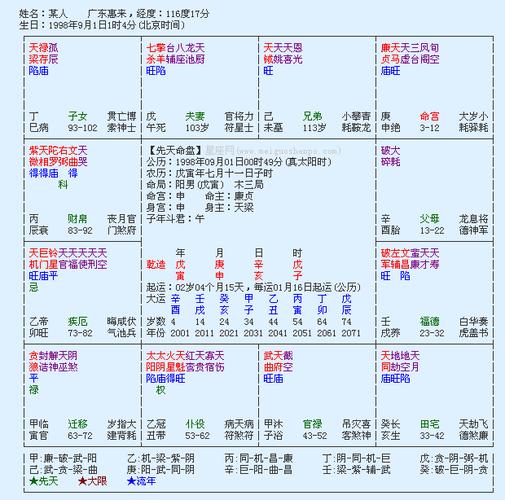 紫微斗数,请大师帮忙看看