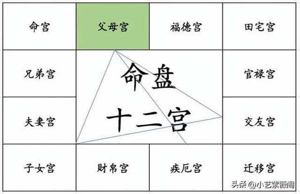 紫微斗数命盘十二宫父母宫