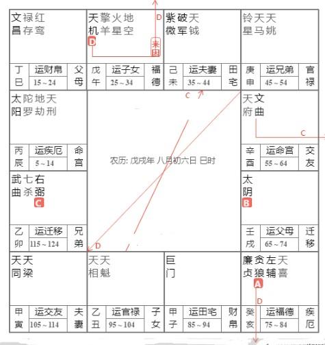 戌年命宫在辰宫紫微星在未宫-与佛有缘