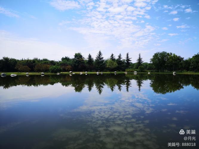 其它 一湖碧水映苍穹 写美篇2023年8月13日摄于西安紫薇湖湿地公园